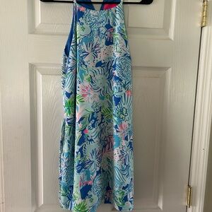 Lilly Pulitzer Blue and Pink Floral Mini Dress